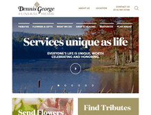 Tablet Screenshot of dennisgeorgefunerals.com